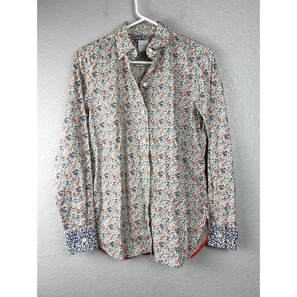 Paul Smith Tops - Paul Smith Floral Button Up Blouse Colorful Classic Silk Blend Italian Size 38